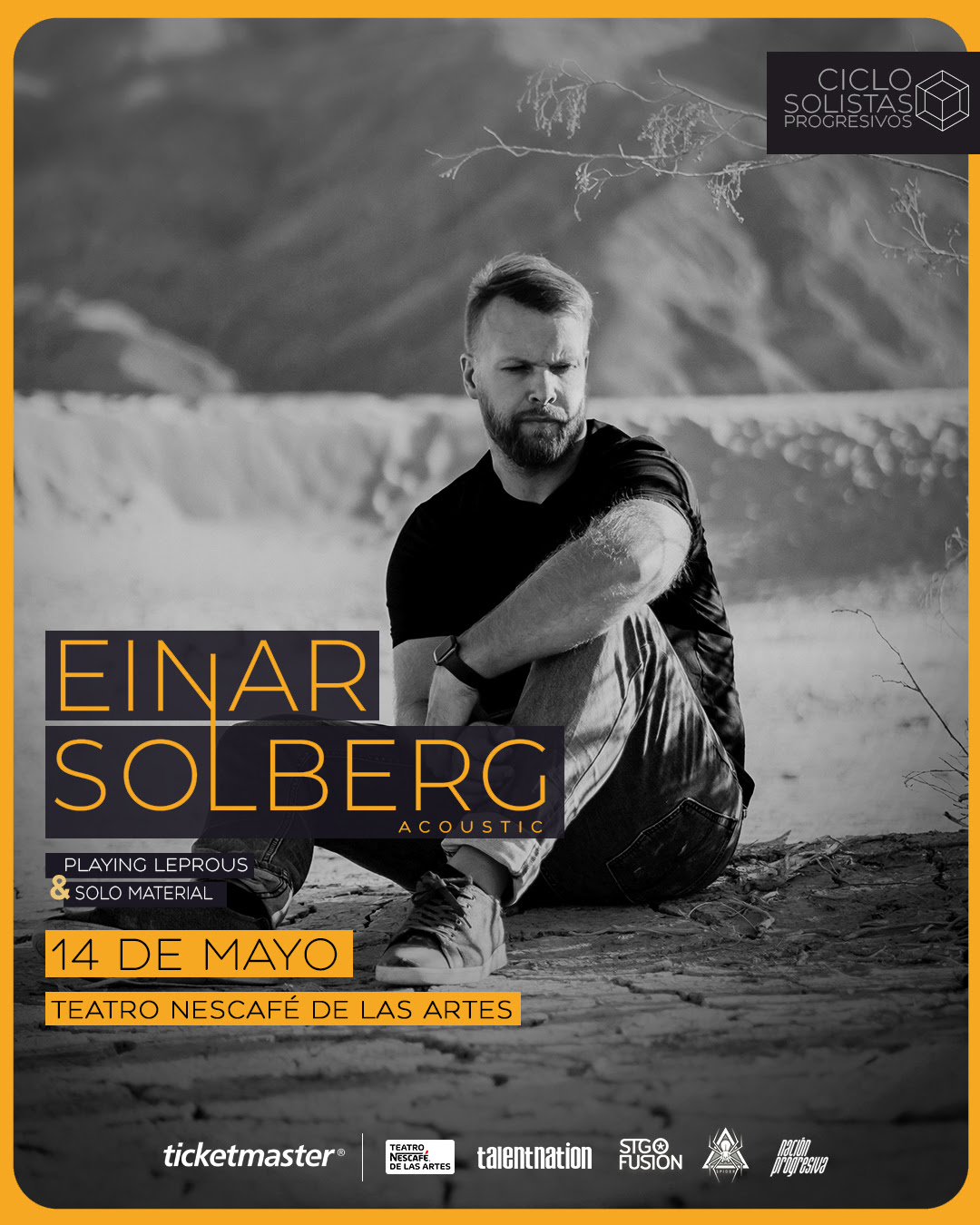 Einar Solberg regresa a Chile: 14 de mayo en Nescafé de las Artes (2024)