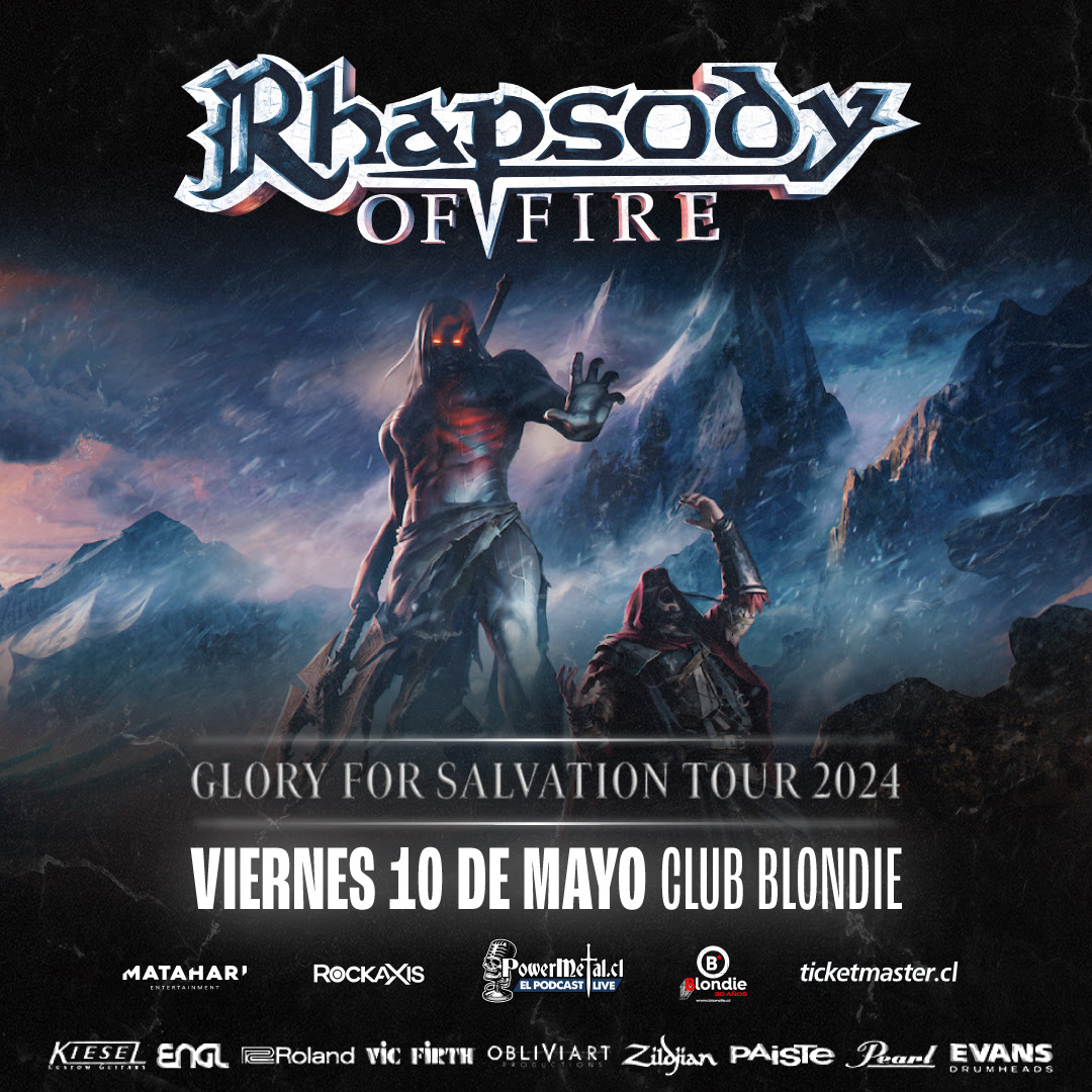 Rhapsody of Fire trae a Chile su «Glory for Salvation Tour 2024