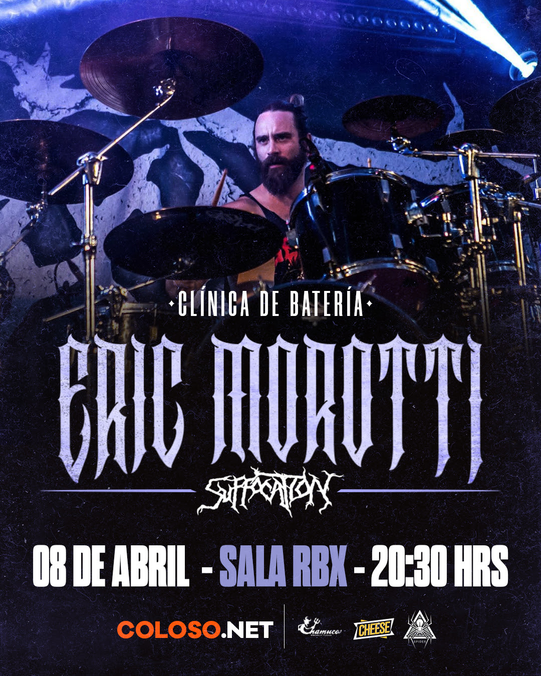 Baterista de Suffocation dictará clínica: 8 de abril en RBX