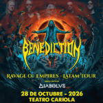Se activa la venta de entradas para Benediction en Chile y se suma Diabolvs como banda nacional invitada www.sonidosocultos.com