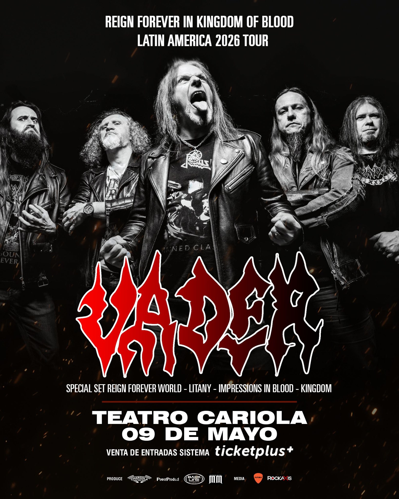 Vader confirma su regreso a Chile con setlist especial dedicado a cuatro emblemáticos discos