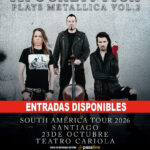 HA COMENZADO LA VENTA DE ENTRADAS PARA EL REGRESO DE APOCALYPTICA A CHILE, EN EL MARCO DE SU GIRA SUDAMÉRICA 2026.