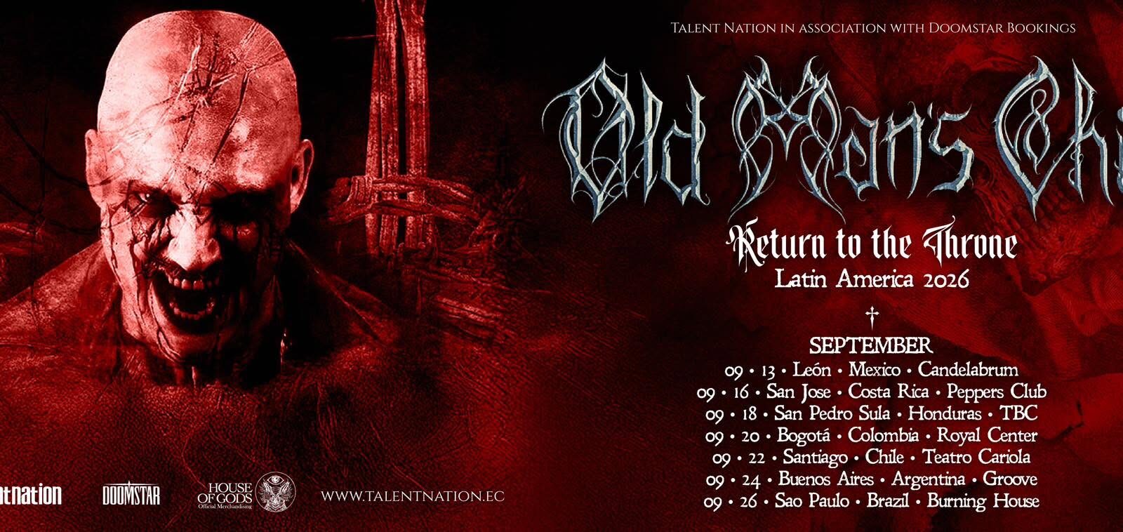 Old Man’s Child debuta en Chile este 22 de septiembre