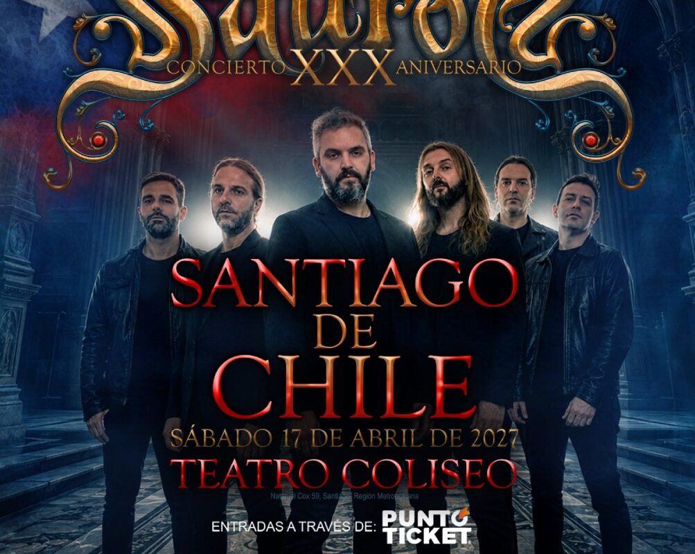 SAUROM CELEBRARÁ 30 AÑOS DE HISTORIA CON UNA NOCHE ÉPICA EN CHILE
